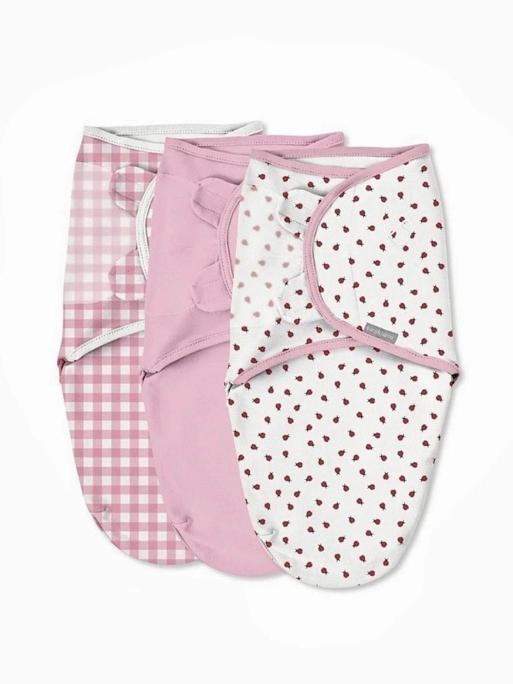 SwaddleMe Swaddle 3-Pack Pink & White